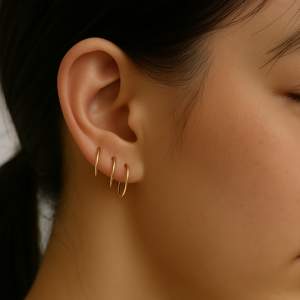 KIT REFILL golden hoops